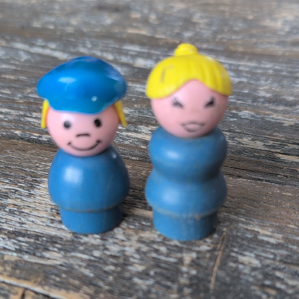 Vintage Fisher Price Little People Wooden